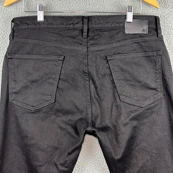 John Varvatos Jeans Mens 34 Black Wight Skinny Fit Stretch Denim Punk Goth - Picture 6 of 11